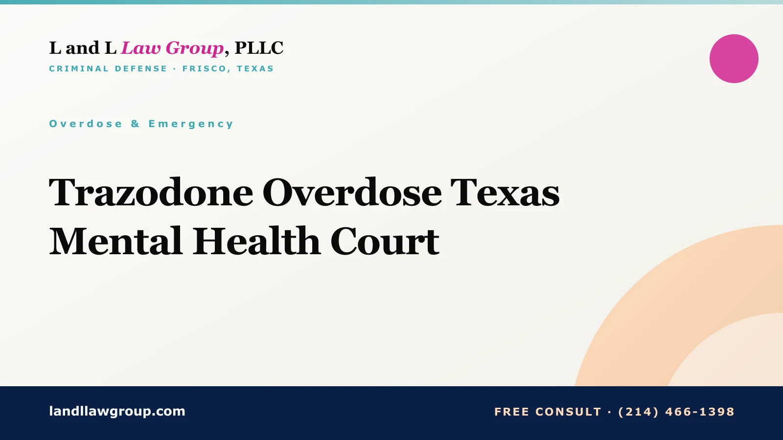 Trazodone Overdose Texas Mental Health Court