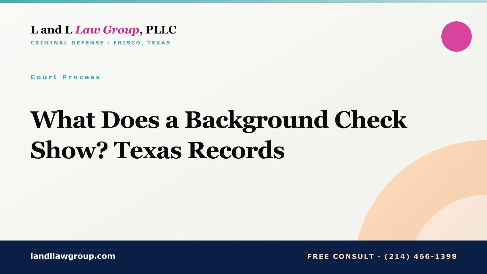 What Does a Background Check Show? Texas Records