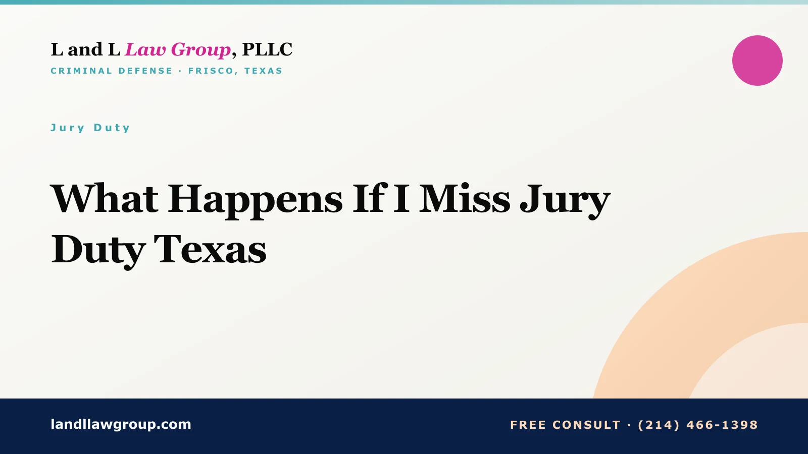 What Happens If I Miss Jury Duty Texas