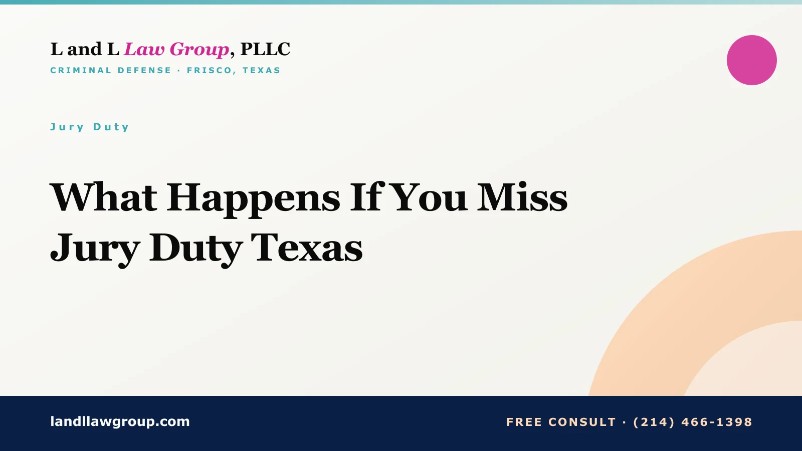 What Happens If You Miss Jury Duty Texas