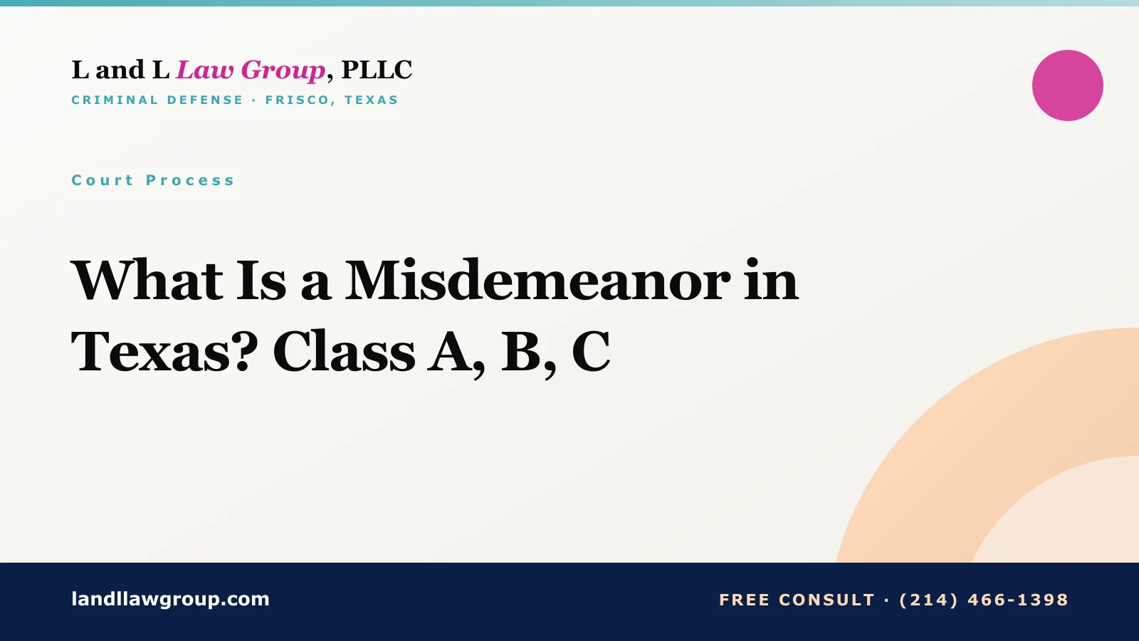 What Is a Misdemeanor in Texas? Class A, B, C