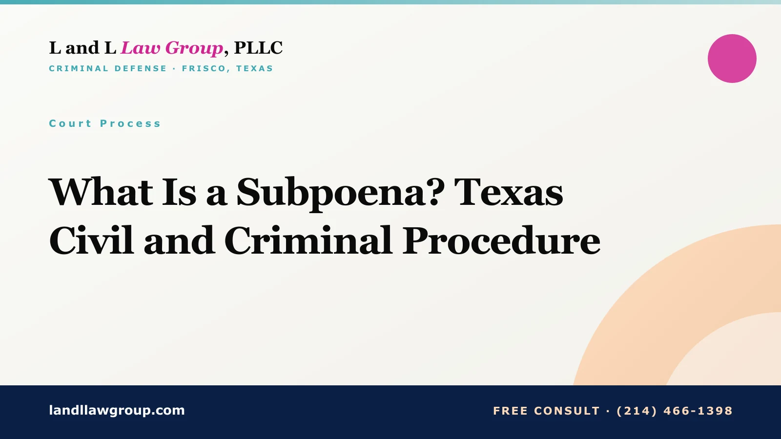 What Is a Subpoena? Texas Civil and Criminal Procedure