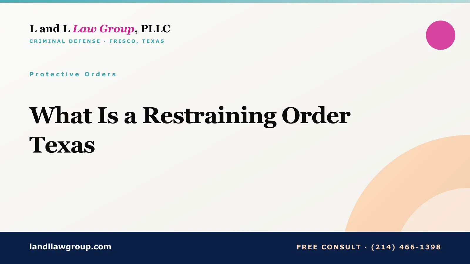 What Is a Restraining Order Texas