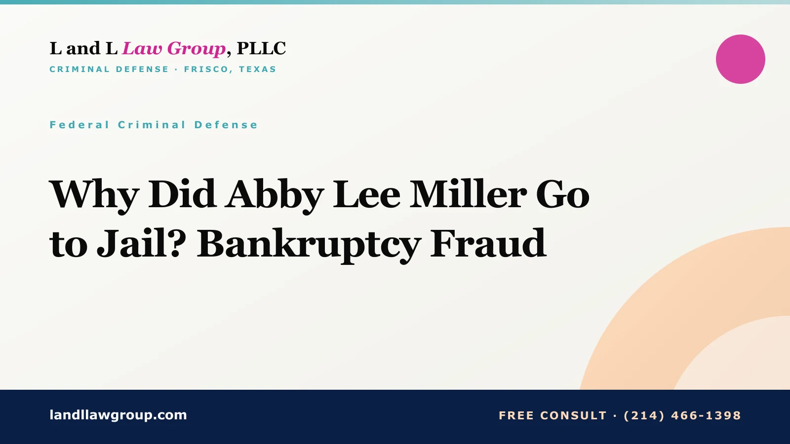 Why Did Abby Lee Miller Go to Jail? Bankruptcy Fraud