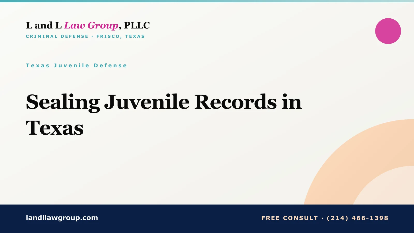 Sealing Juvenile Records in Texas