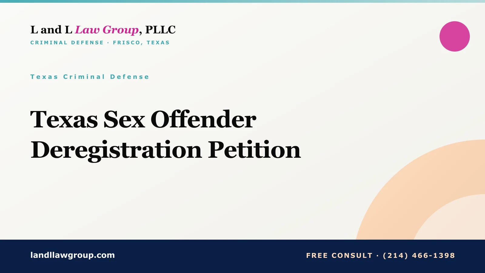 Texas Sex Offender Registry Defense
