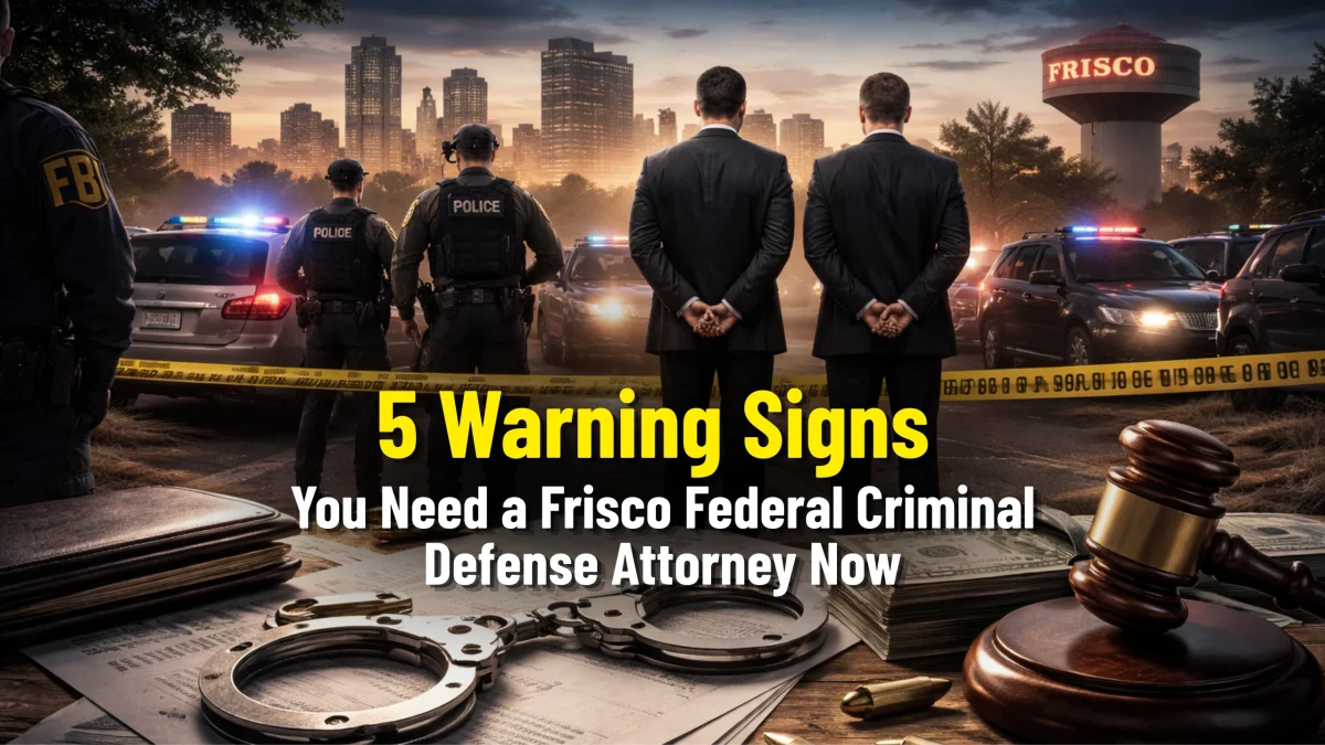 5 Warning Signs You Need a Frisco Federal Criminal Defense Attorney Now