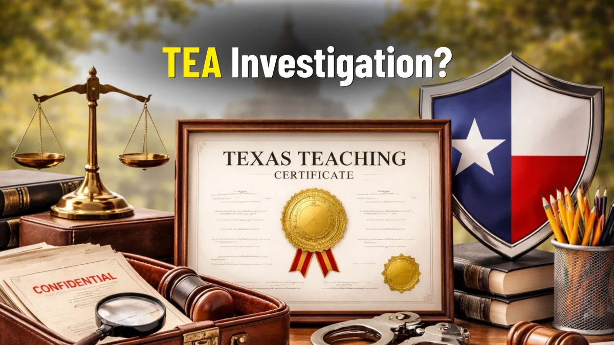 TEA Investigation How to Defend Your Texas Teaching Certificate