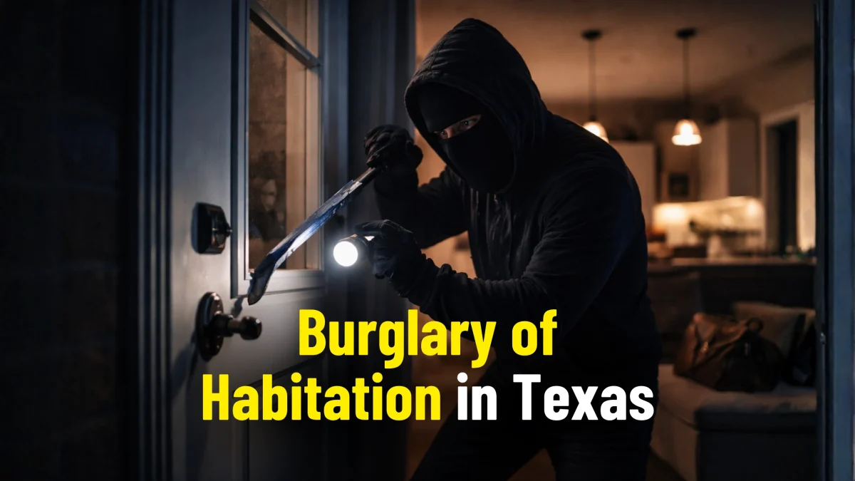 Burglary Of Habitation In Texas Laws and Penalties 2026