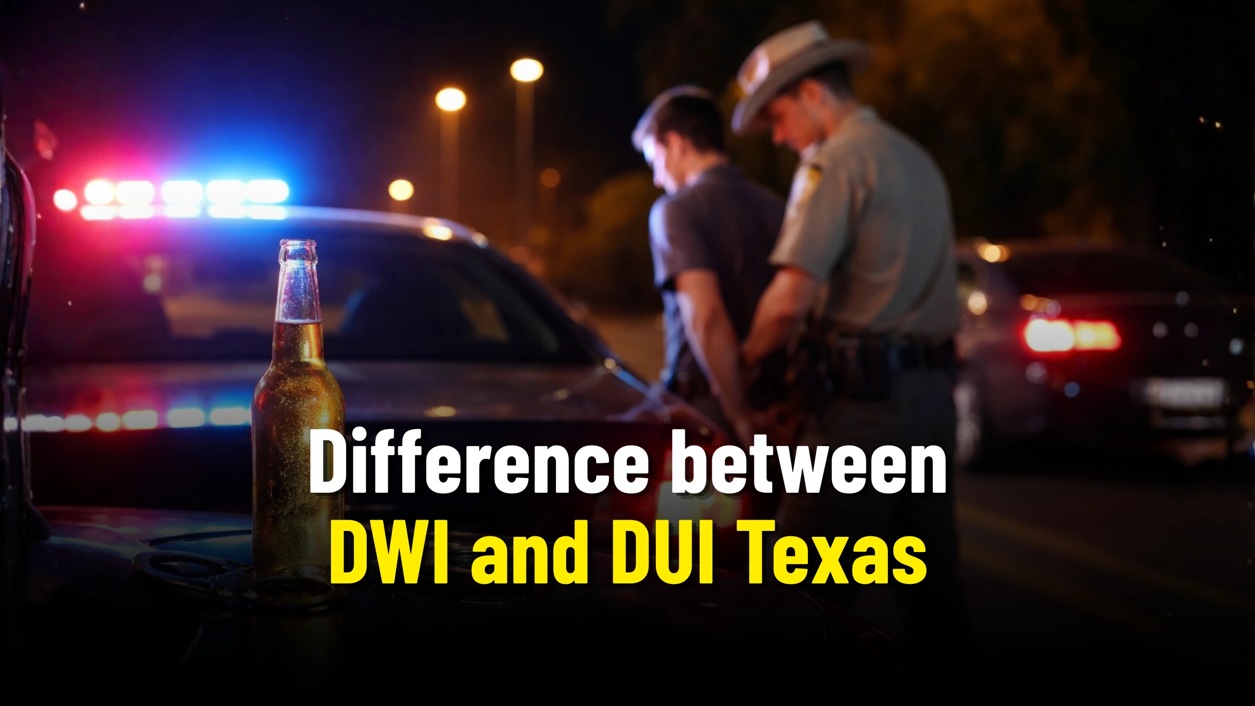 Difference between DWI and DUI Texas