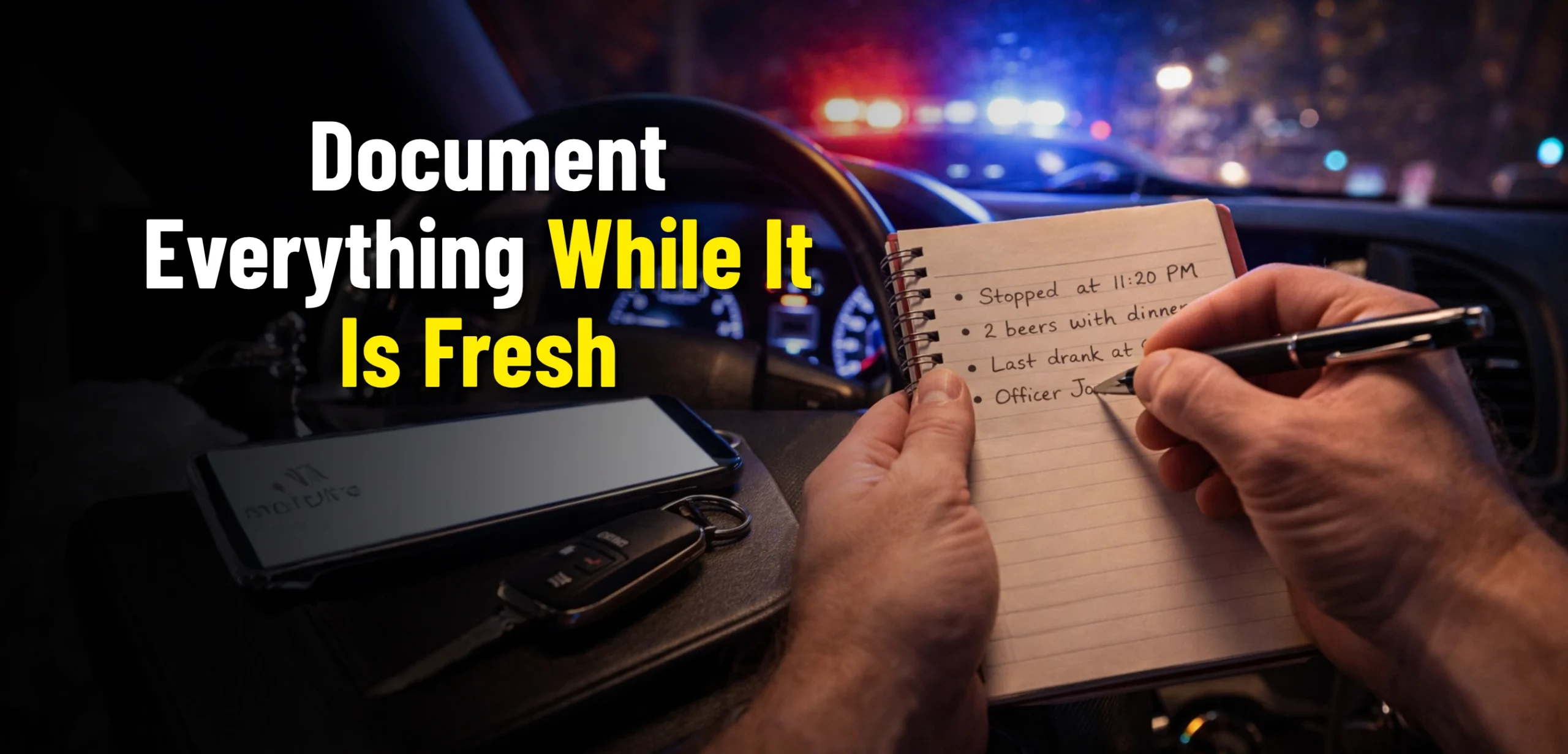 Arrested for DWI in Frisco