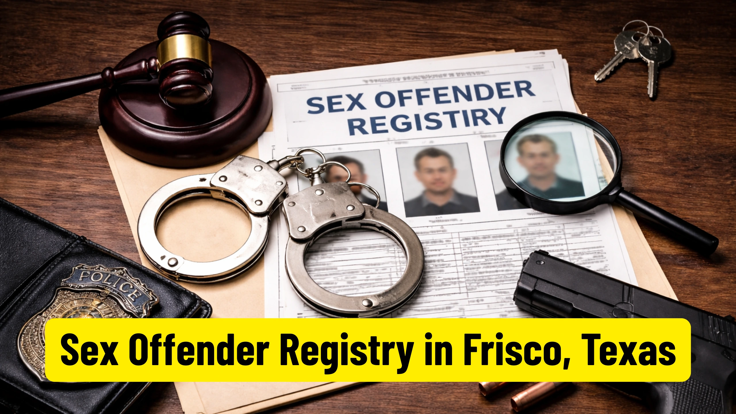 Sex offender registry in Frisco, Texas