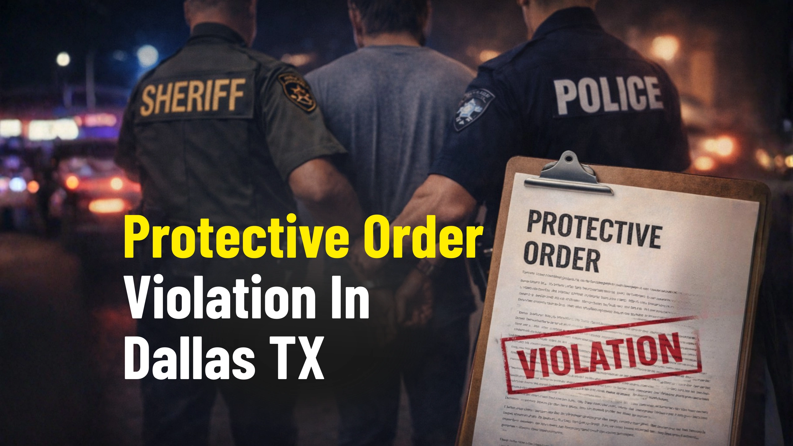What You Need To Know About Protective Order Violation In Dallas TX