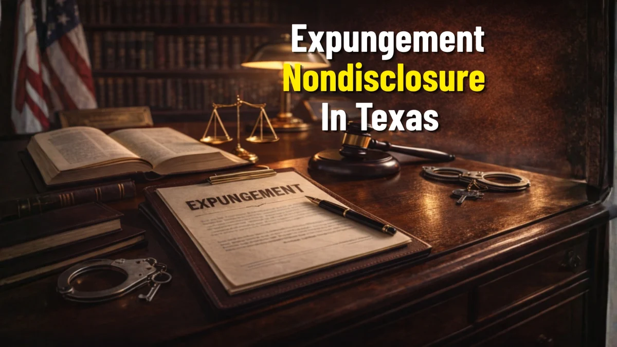 Expungement and nondisclosure in Texas