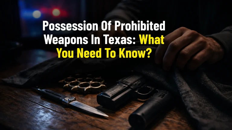 Possession of prohibited weapons in Texas