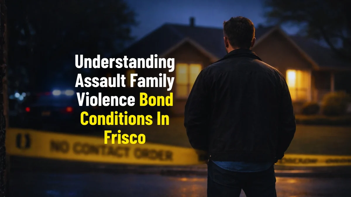 Assault family violence bond conditions in Frisco