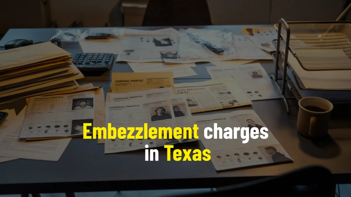 Embezzlement charges in Texas